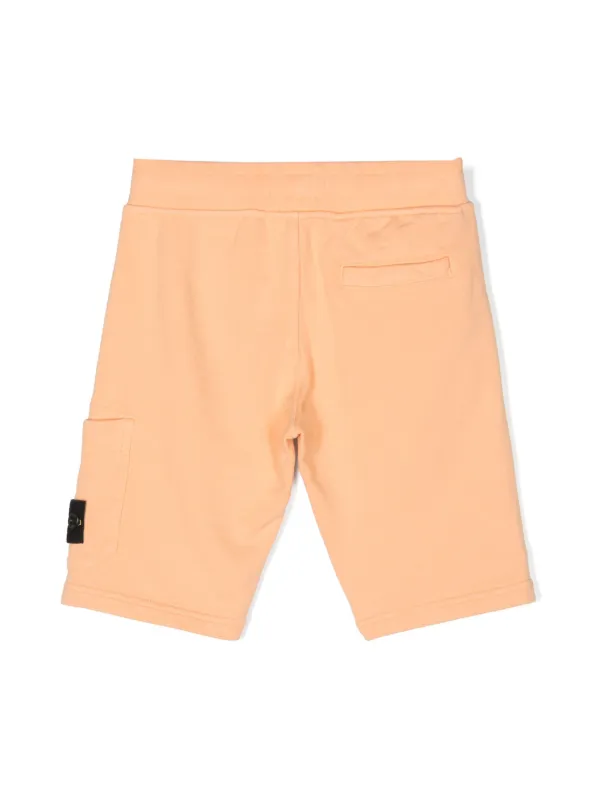 Orange stone island shorts new arrivals