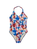 Vilebrequin Kids Gelly floral-print swimsuit - Blue