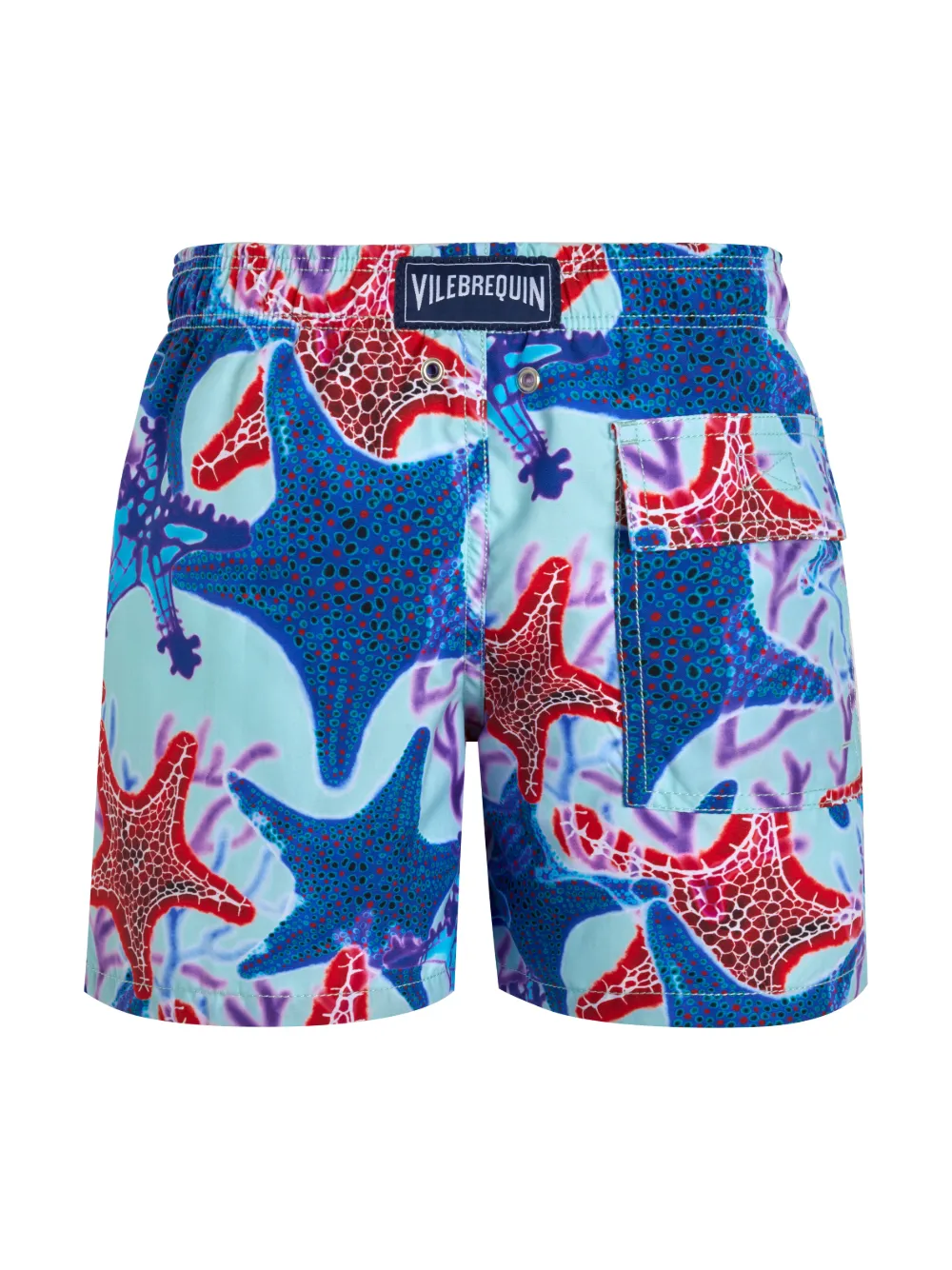 Shop Vilebrequin Jim Graphic-print Swim Trunks In Blue