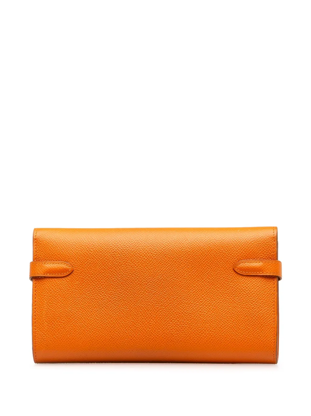 Hermès Pre-Owned 2008 Hermes Epsom Kelly Classic Wallet - Oranje