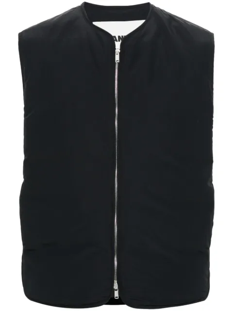 Jil Sander + zip-up padded gilet