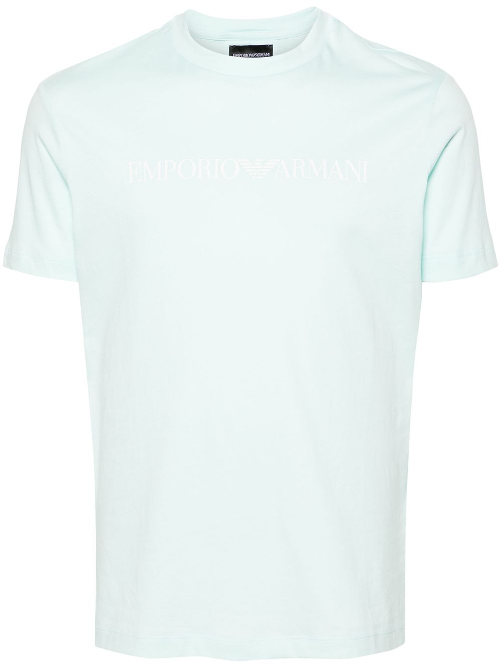 Emporio Armani T-shirt met logoprint Blauw