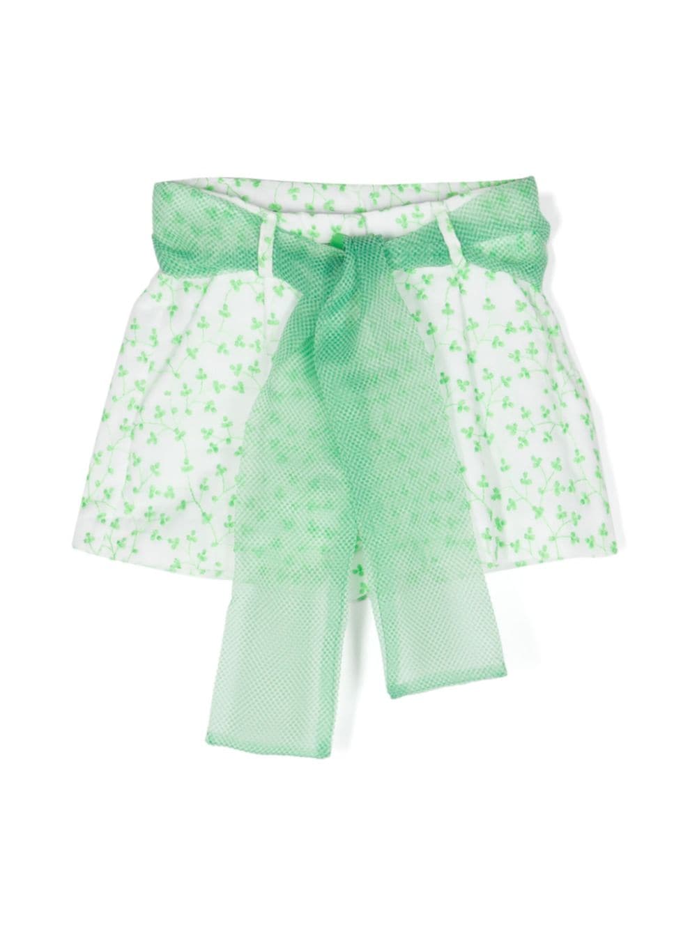 Miss Grant Kids' Embroidered-motif Shorts In White