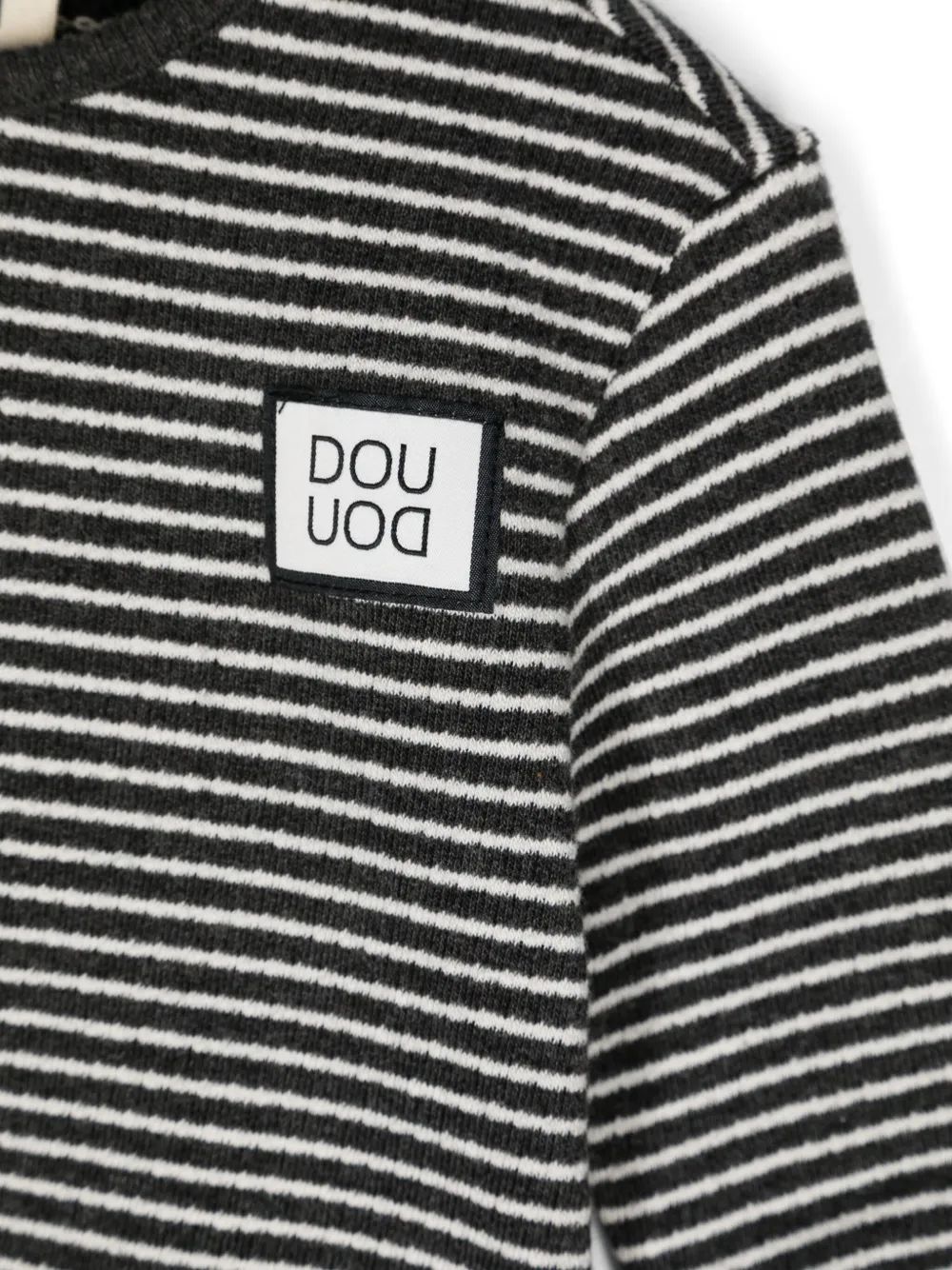 Douuod Kids Gestreepte trui Grijs