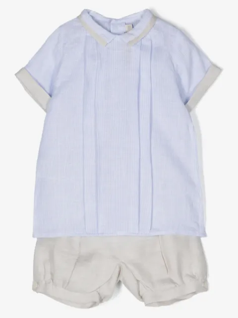 La Stupenderia pleat-detailing shorts set