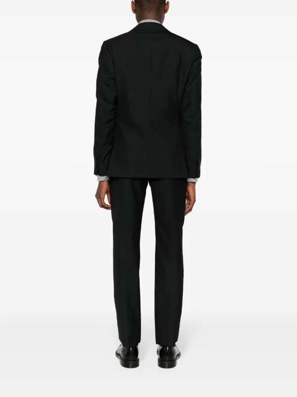 Lardini ストライプ シングルスーツ | ブラック | FARFETCH JP