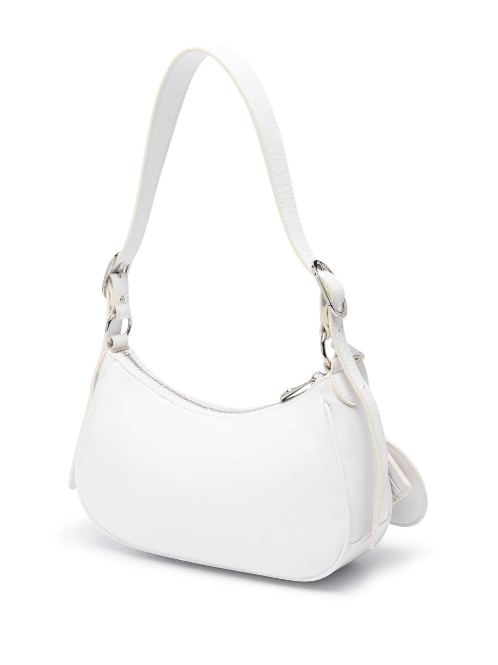 Shop Liu •jo Logo-lettering Shoulder Bag In White