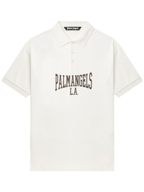 Palm Angels polo à logo imprimé