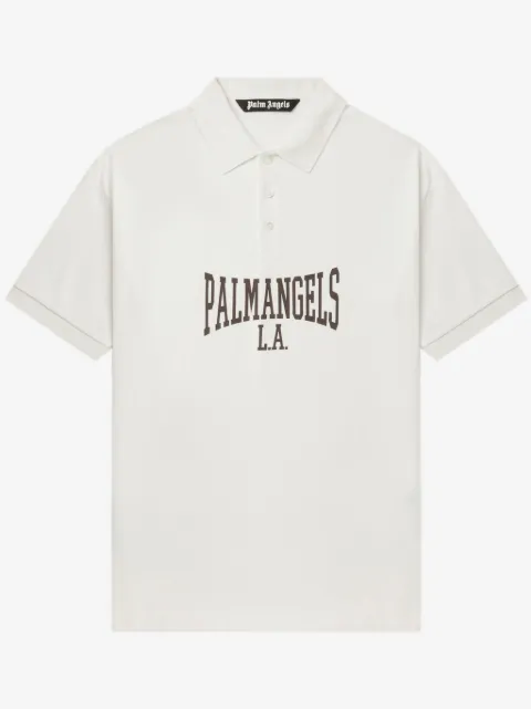 Palm Angels playeras tipo polo con logo estampado
