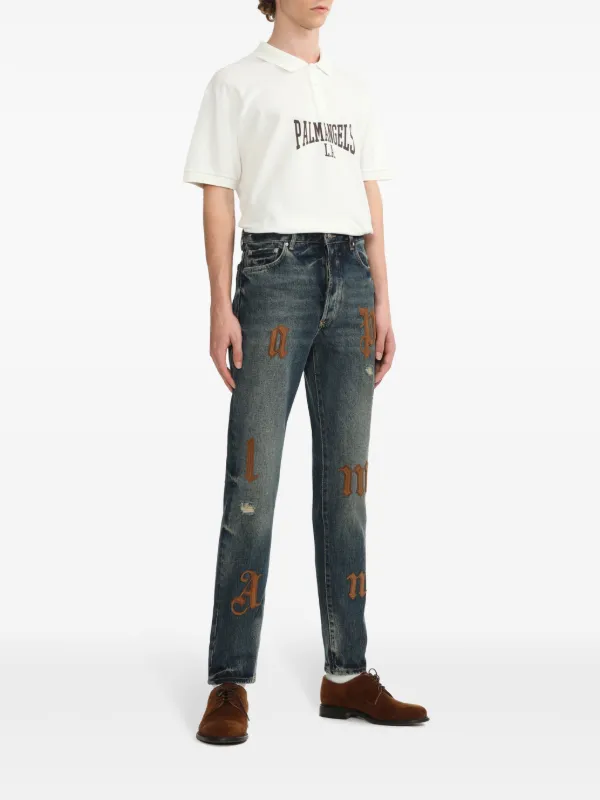 Palm Angels ロゴ ポロシャツ | ホワイト | FARFETCH JP