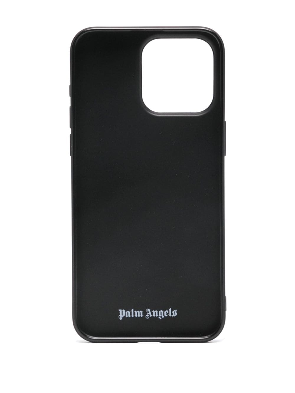 Shop Palm Angels Burning Logo-print Iphone 15 Pro Case In Black