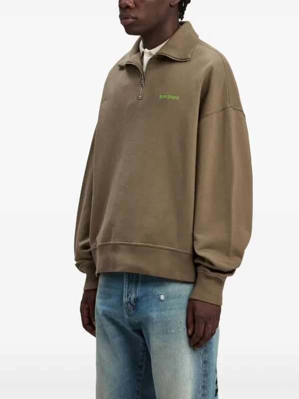 【Palm Angels】ロゴ スウェットシャツ ブラウン Palm Angels ロゴ スウェットシャツ | ブラウン | FARFETCH JP