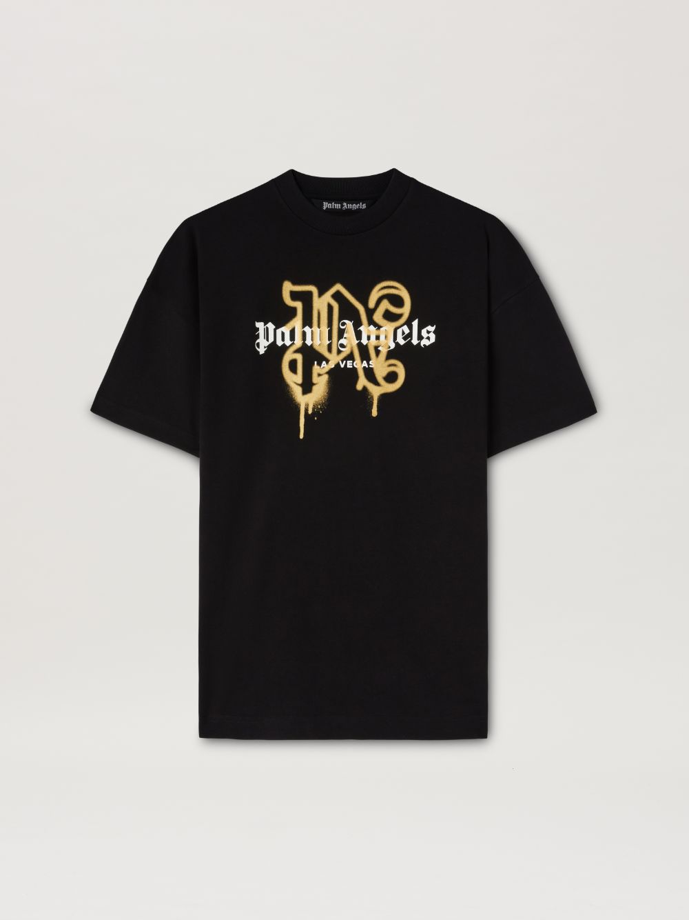 Palm Angels Monogram Spray City T-shirt Las Vegas In Black