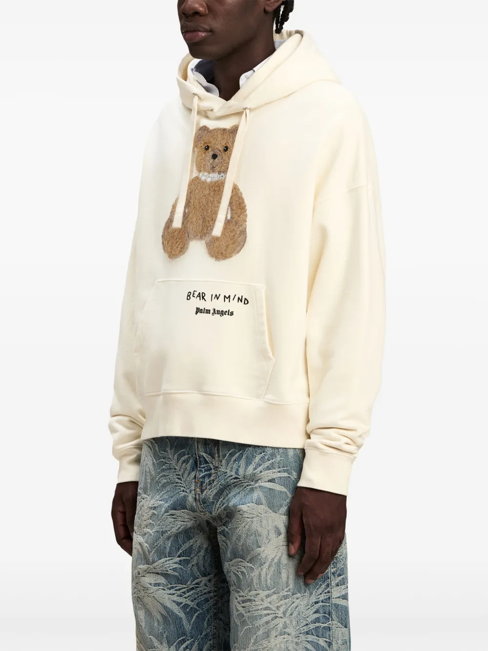 Palm Angels Bear In Mind hoodie Beige