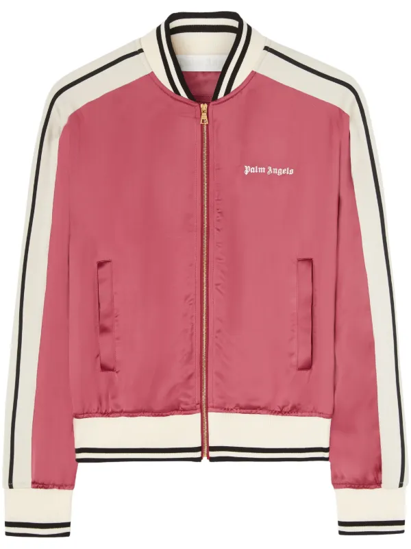 Palm Angels logo-print Bomber Jacket Pink FARFETCH PH