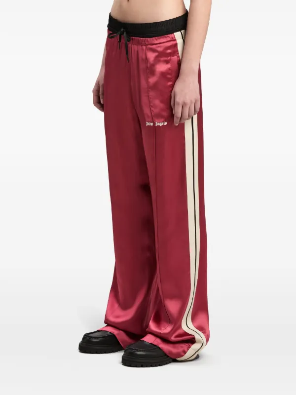 Palm Angels Logo Fluid Track Pants | Red | FARFETCH