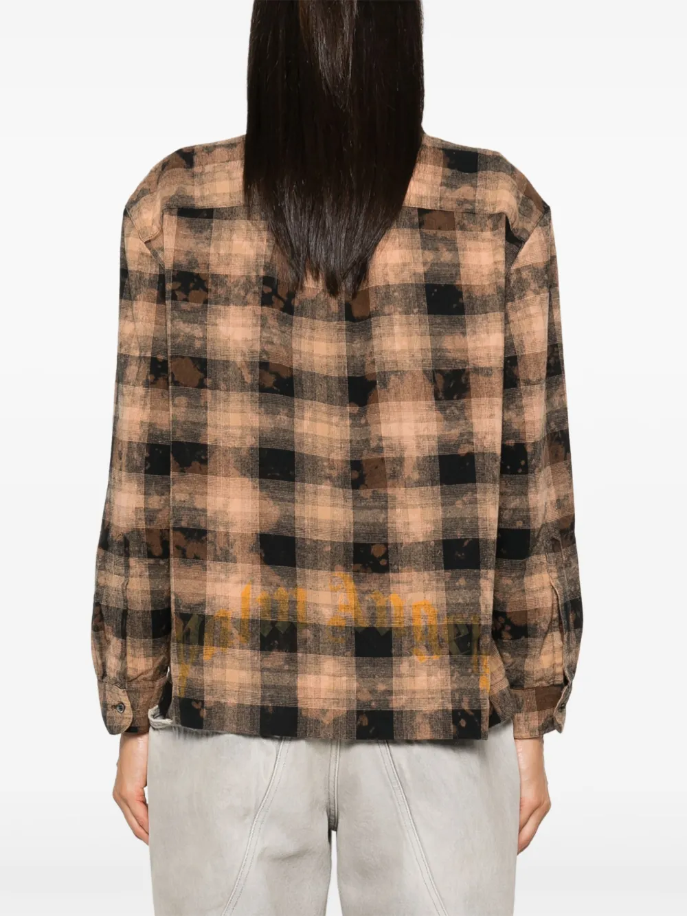 Palm Angels Blouse met logopatch Bruin