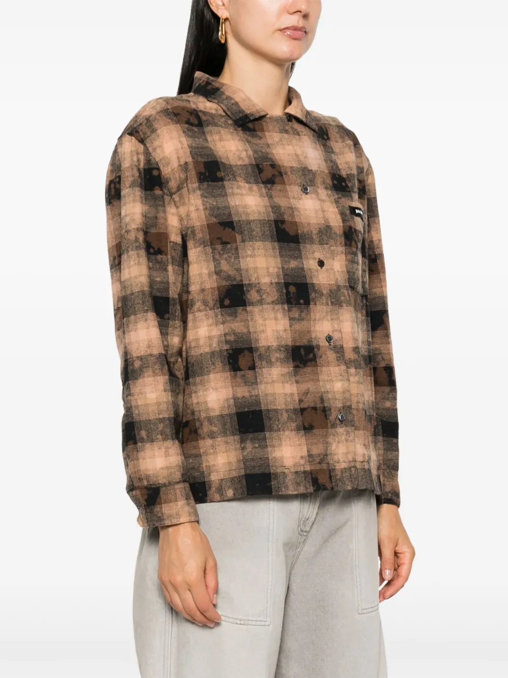 Palm Angels Blouse met logopatch Bruin