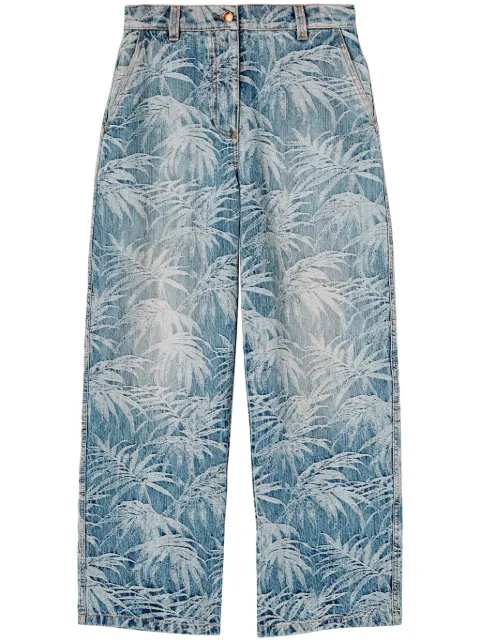 Palm Angels palm tree-print jeans