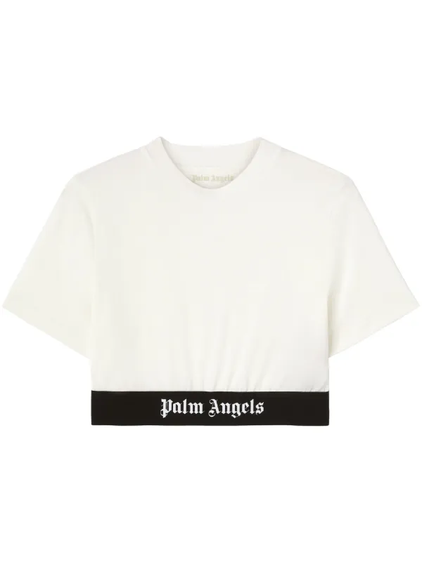 パーム・エンジェルス ロゴ アンダーバンド クロップドトップ Palm Angels クロップド トップ | ホワイト | FARFETCH JP