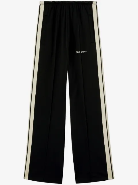 Palm Angels logo-embroidered wide-leg track pants