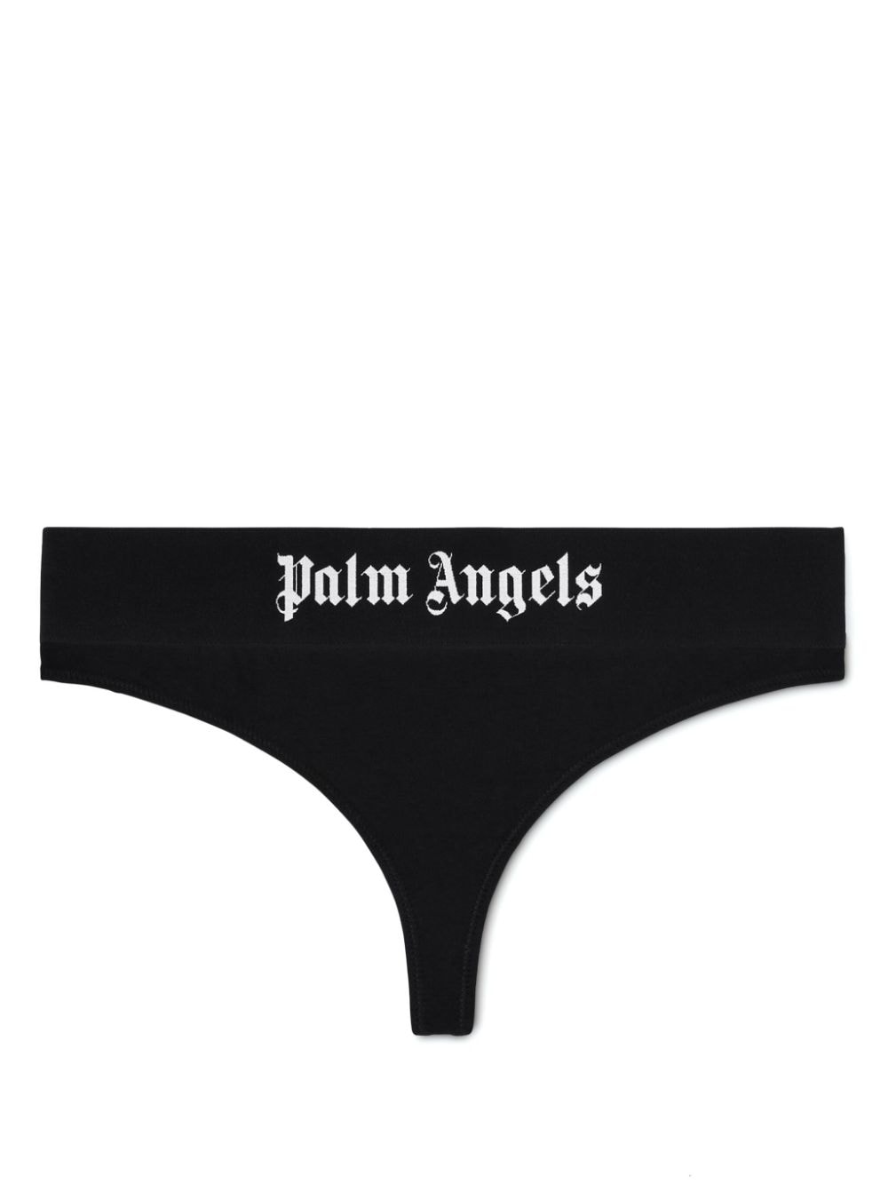 Palm Angels Logo-print Brazilian Thongs In Black