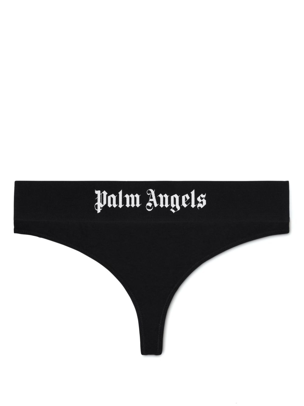 Palm Angels logo-print brazilian thongs – Black