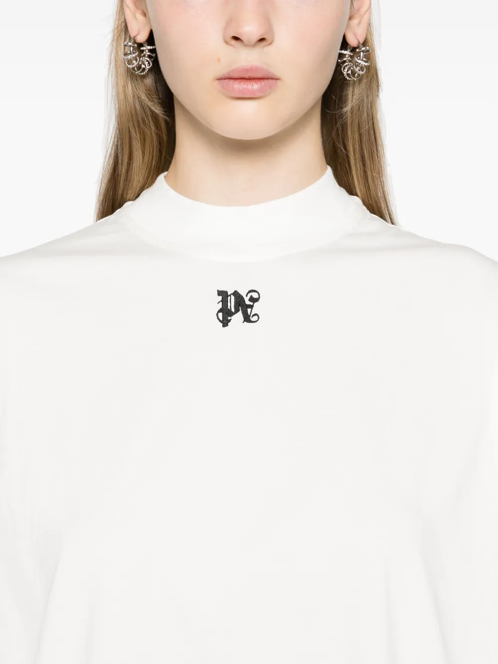Palm Angels T-shirt met vleugelprint Wit
