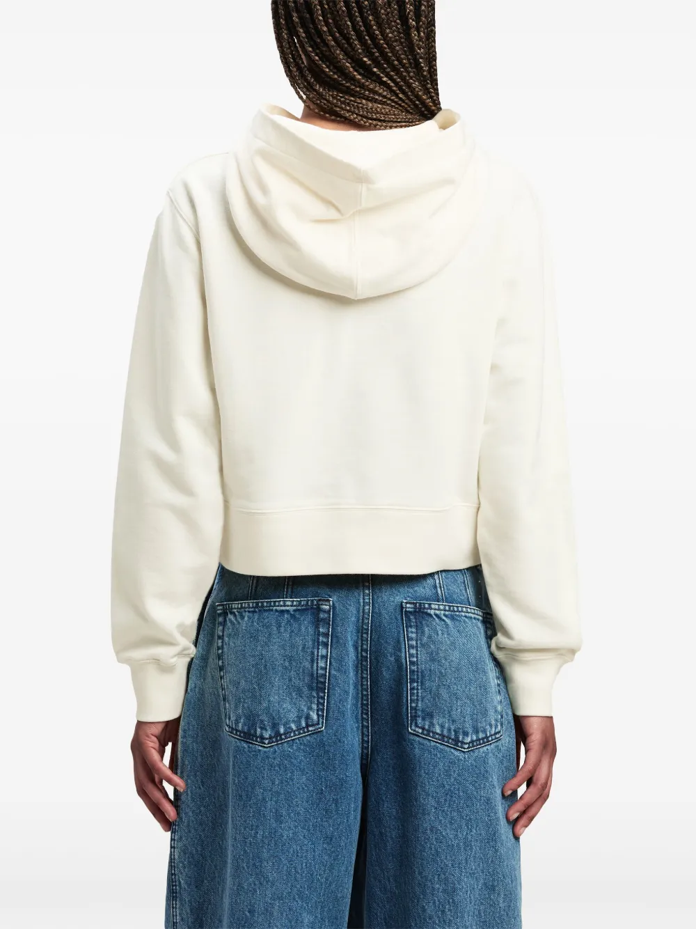 Palm Angels Hoodie met logoprint Wit