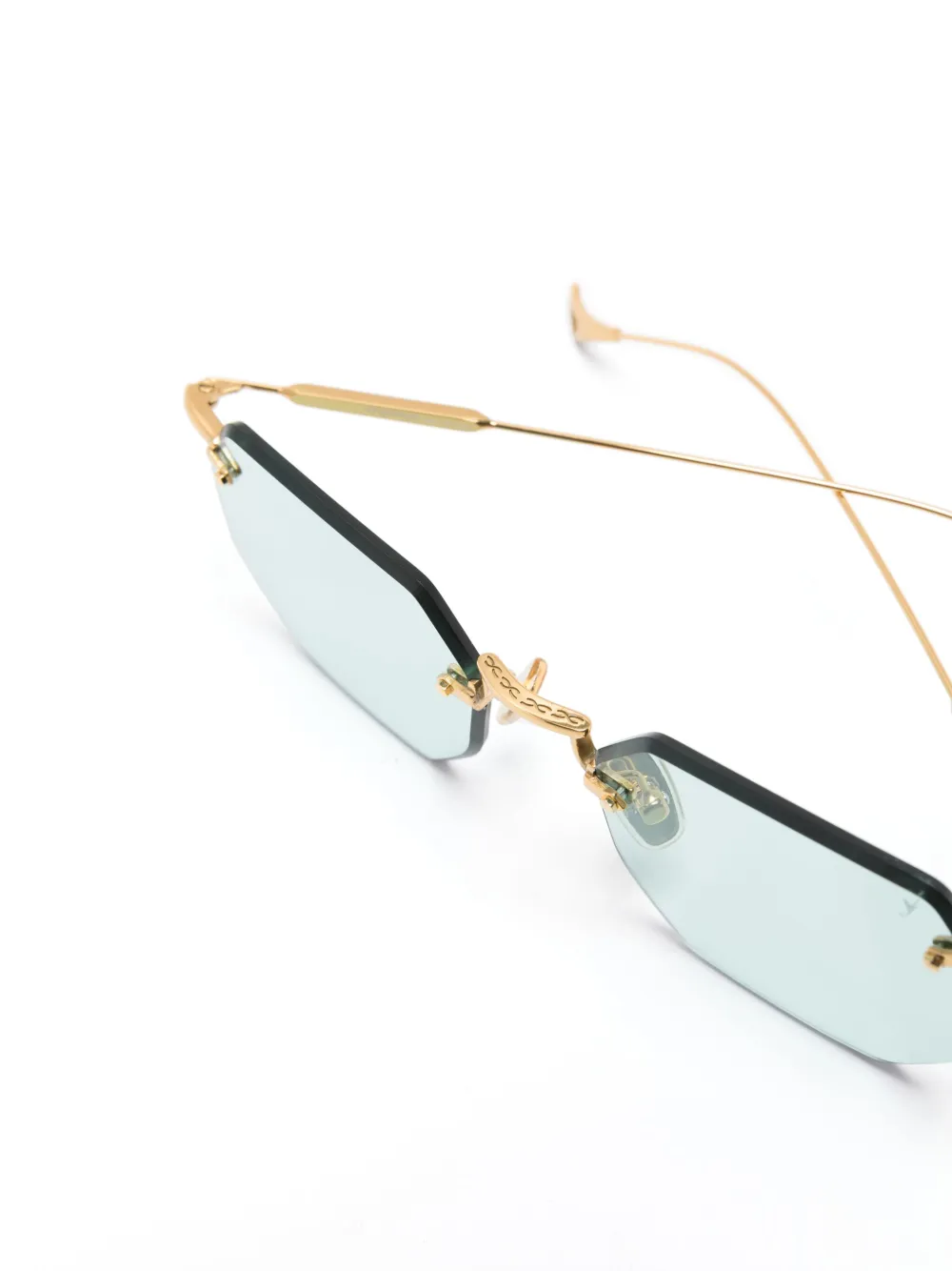  Eyepetizer Panthere Rimless Sunglasses - Gold 