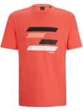 BOSS textured-print cotton T-shirt