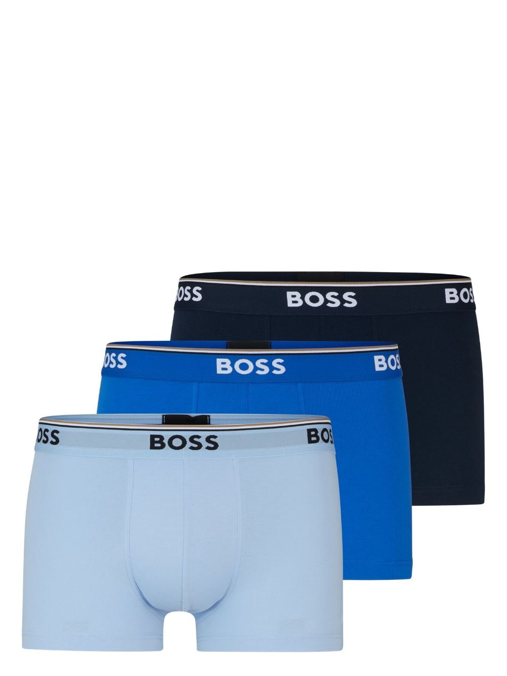 BOSS Drie boxershorts met logoband Blauw