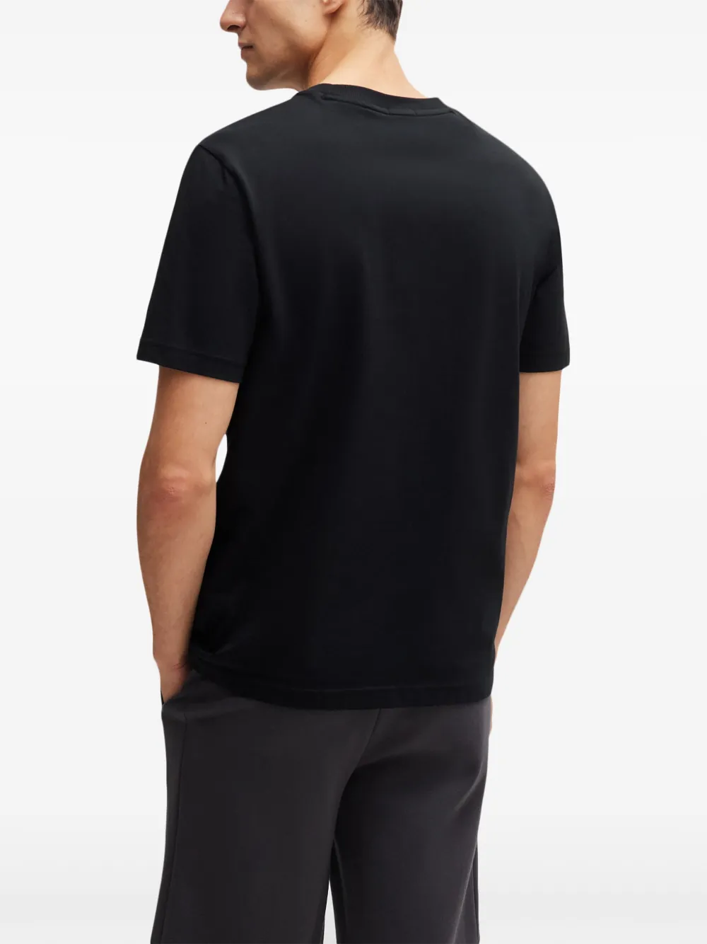 BOSS T-shirt met print Zwart