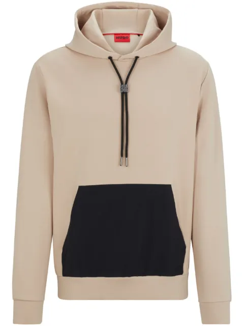 HUGO hoodie con diseño color block y cordones