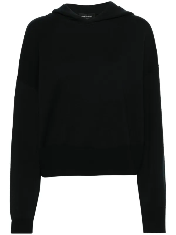 Canada Goose Holton Knitted Hoodie in Black