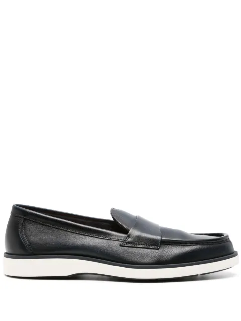 Santoni penny-slot leather loafers