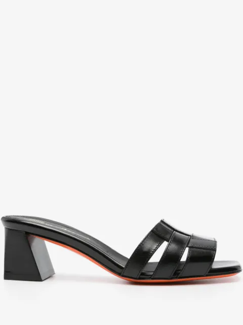 Santoni open-toe leather sandals