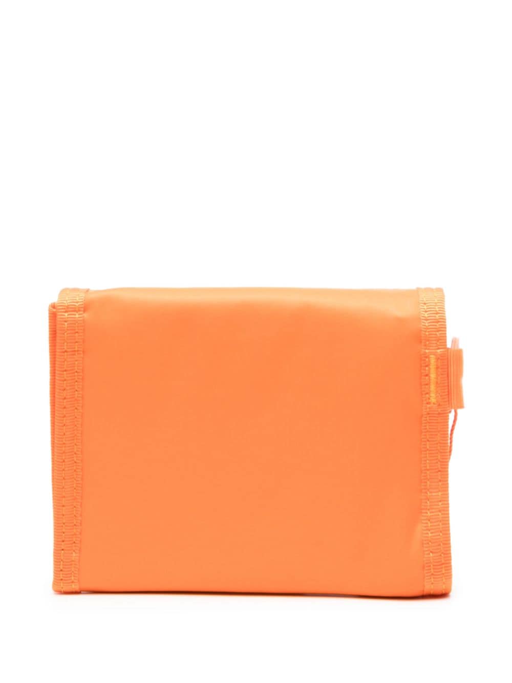 Shop Porter-yoshida & Co Logo-appliqué Tri-fold Wallet In Orange