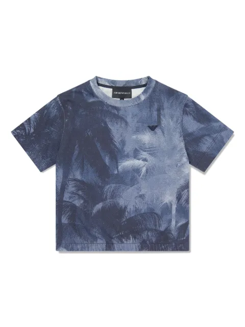 Emporio Armani Kids graphic-print cotton T-shirt