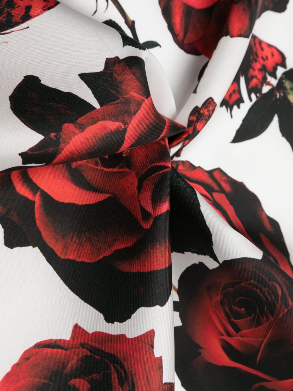 Image 2 of Alexander McQueen Tudor Rose silk scarf