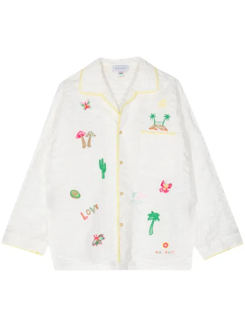 Mira Mikati chemise à broderies