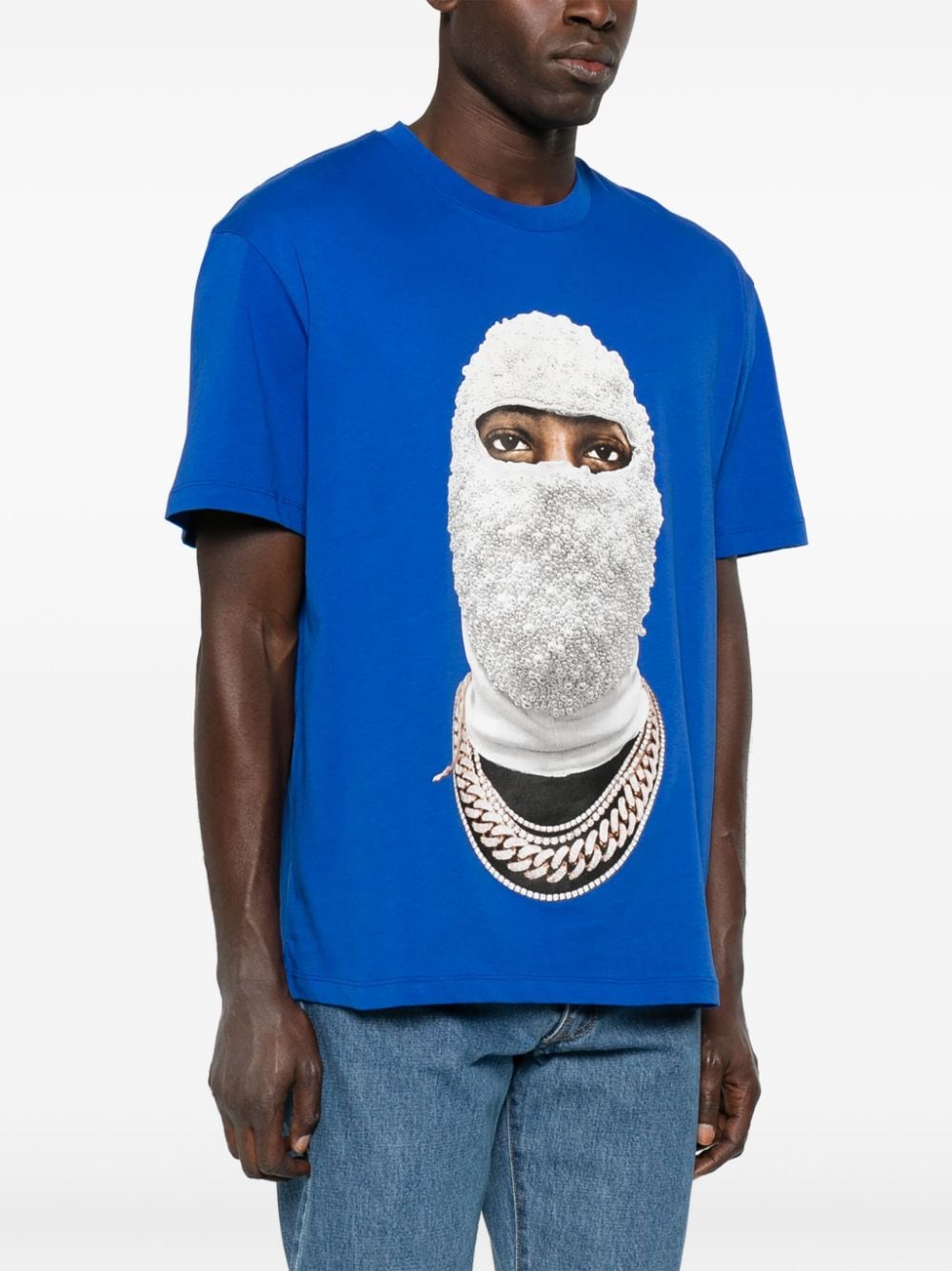 Shop Ih Nom Uh Nit Future Mask T-shirt In Blue