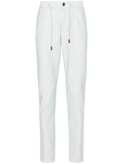 Eleventy drawstring-waist tapered trousers 