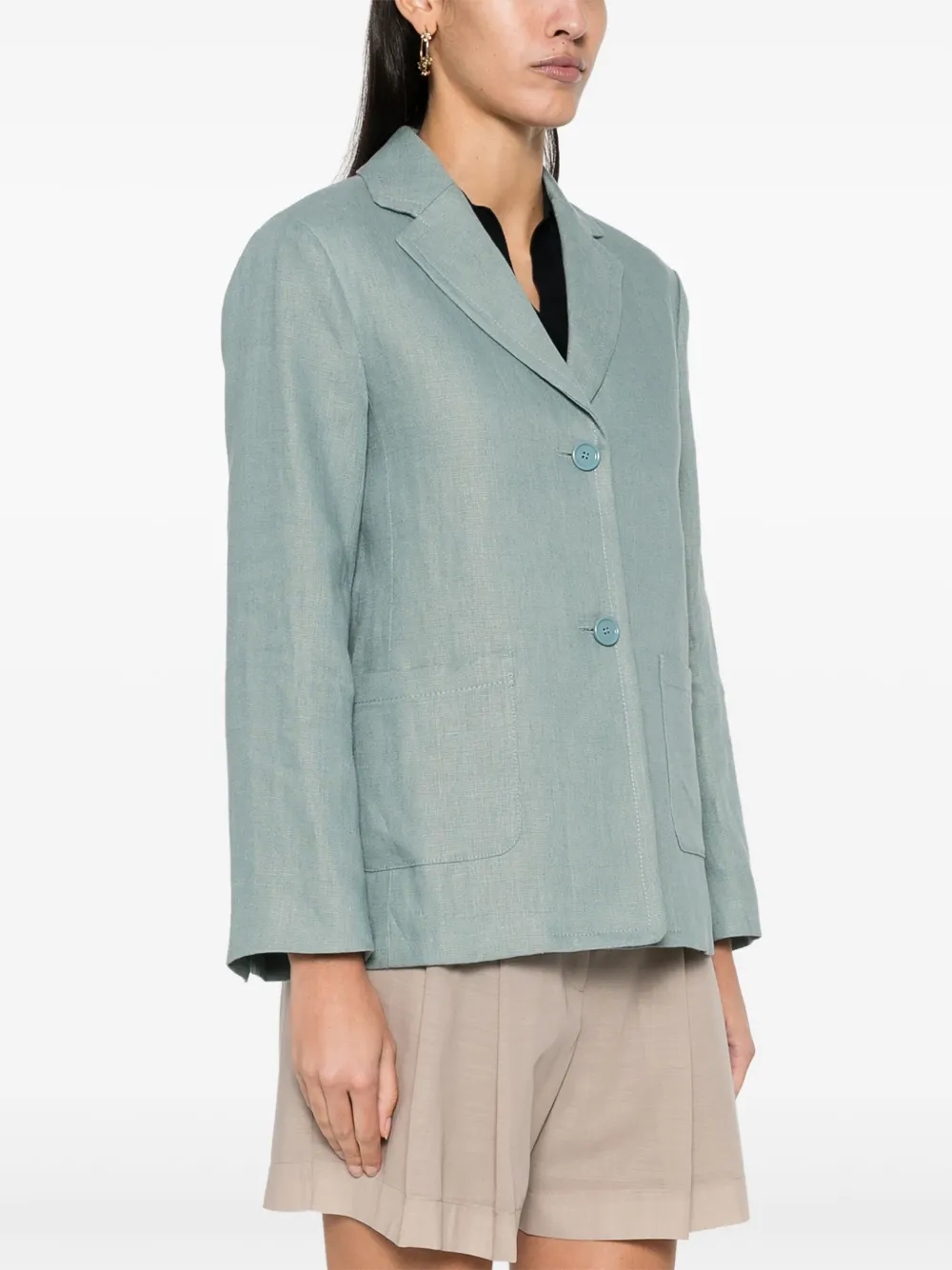 'S Max Mara Socrates blazer met enkele rij knopen Blauw