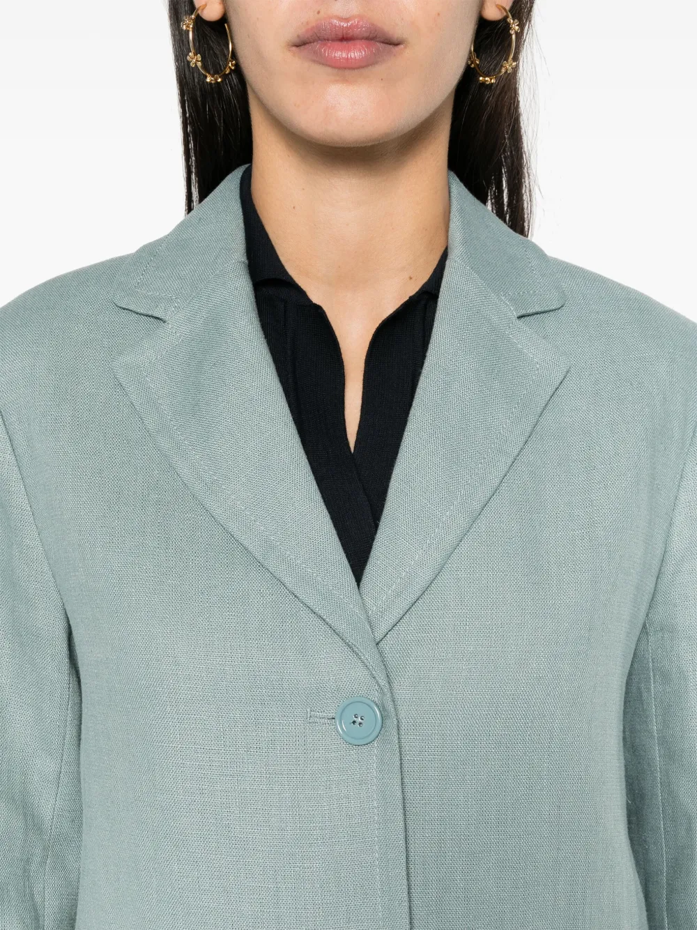 'S Max Mara Socrates blazer met enkele rij knopen Blauw