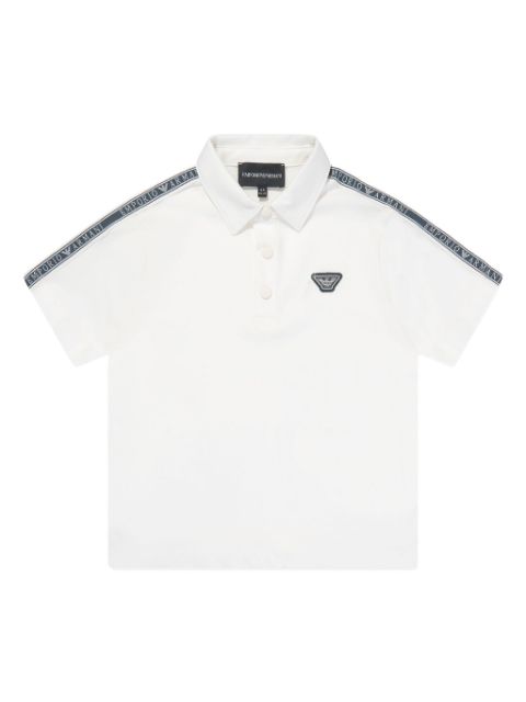 Emporio Armani Kids logo-appliqué cotton polo shirt