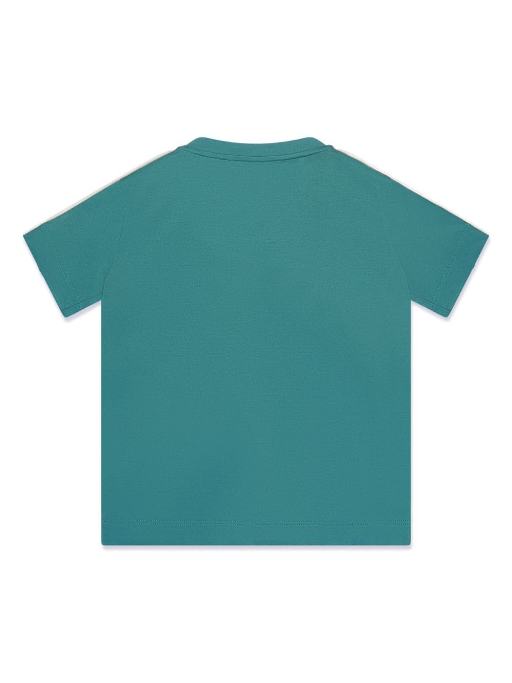 Shop Emporio Armani Logo-tape Jersey T-shirt In Green