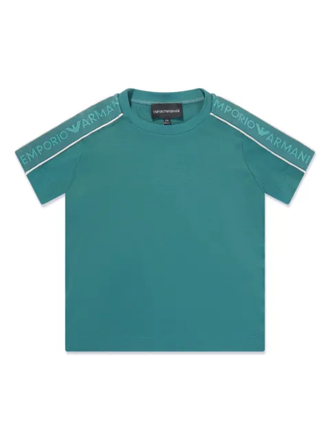 Emporio Armani Kids logo-tape jersey T-shirt