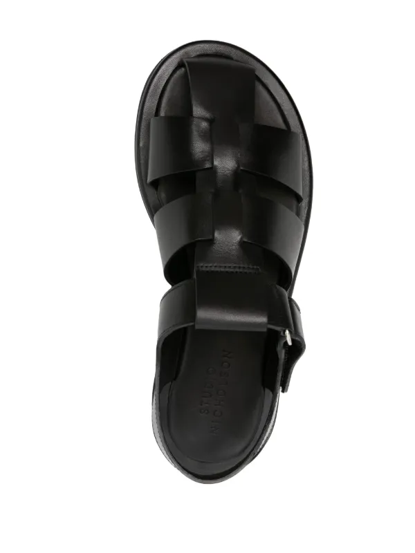 Studio Nicholson Cassius レザーサンダル | ブラック | FARFETCH JP