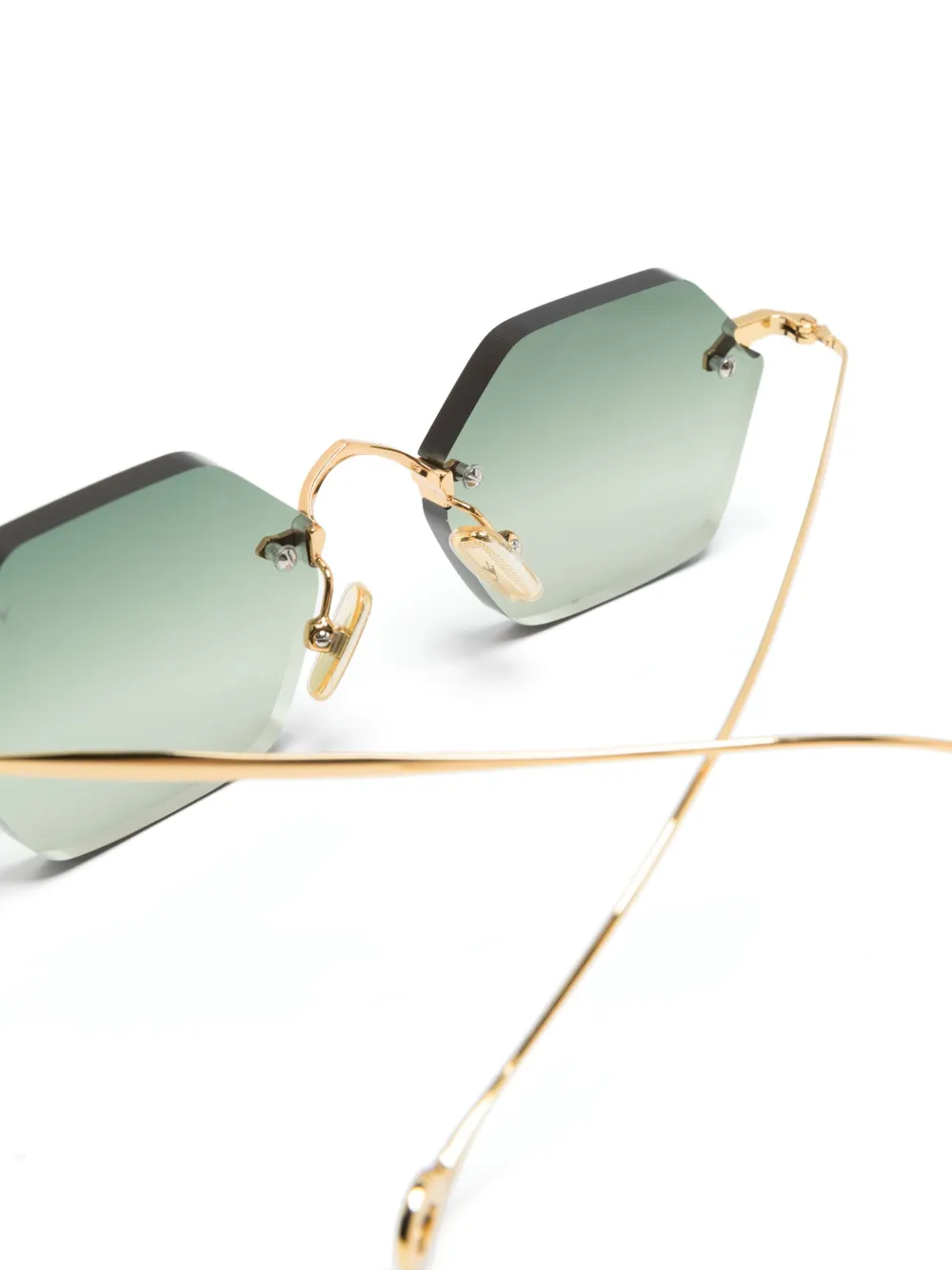 Eyepetizer Carnaby zonnebril met geometrisch montuur Goud